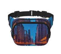 Chicago Night Unisex Fashion Waist Packs, Stylish Fanny Packs for Workouts, Running, Traveling, and Hiking