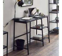 Chicago Office Desk - Smoked Glass