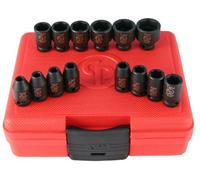 Chicago Pneumatic SS2114-1/4 Inch Square Drive, Metric, Standard, 6 Point, Impact Socket Set (14 PCS)