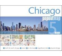 Chicago PopOut Map: Pocket size, pop up, city map of Chicago
