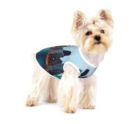 Chicago Print Dog Shirt,Dog Shirt Vest for Small Breeds Like Chihuahuas,Yorkies, and Puppies