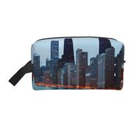 Chicago Print Large Capacity Travel Toiletry Bag Unisex Daily Storage Portable Cosmetic Pouch