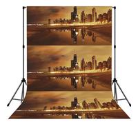 Chicago Printed Shooting Backdrop Cloth, Soft Wrinkle Free Background, Versatile Studio Display Prop