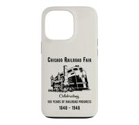 Chicago Railroad Fair 1848 1948 Vintage Train Design Case for iPhone 13 Pro