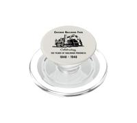 Chicago Railroad Fair 1848 1948 Vintage Train Design PopSockets PopGrip for MagSafe