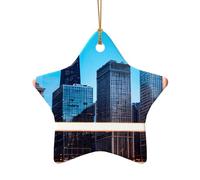 Chicago Reflect Christmas Ornament, Christmas Tree Decorations, Holiday Decor And Xmas Gifts Ideas