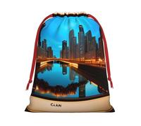 Chicago Reflected Print Comfortable Gift Lightweight Bag Easy Clean Storage Bags Reusable Multipurpose Use