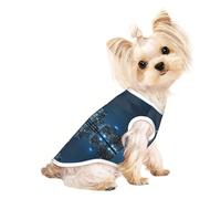 Chicago Reflected print Dog Clothes T Shirts for Small Dogs Breathable Puppy Kitten Dog Shirts for Pet Dogs Cats