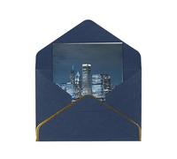 Chicago Reflected Print Pearl Greeting Cards With Envelopes, Thank You, Birthday, Anniversary & Holiday Cards Set