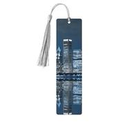 Chicago Reflected Wooden Bookmark Perfect Decoration for Bookmarks Lovers Students Reading Book Club