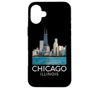 Chicago River Buildings Architecture Skyline Ferry Deep Dish Case for iPhone 16 Plus