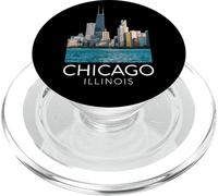 Chicago River Buildings Architecture Skyline Ferry Deep Dish PopSockets PopGrip for MagSafe