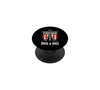 Chicago Rock And Roll Music City Graphic PopSockets Adhesive PopGrip