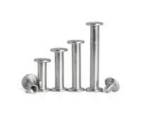 Chicago Screws 200pcs Golden Silver Carbon Steel Leather Bag Belt Photo Scrapbook Album Book Post Binding Rivet M5x4-150mm Chicago Stud Screws(Silver,M5x12mm)