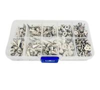 Chicago Screws for Leather Rivets 359 Pcs Punk Spikes & Studs Kit 8 Sizes Wear-Resistant DIY Rivets for Clothing