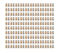 Chicago Screws Leather Rivets, 200 Set Pure Copper Round Head Button Studs, Glossy Durable Rivets for Bag Case Clothes, Easy Installation DIY Leathercraft Rivets for Punk Clothing (Gold Silver)