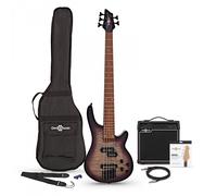 Chicago Select 5-String Bass Guitar + Amp Pack Purple Burst