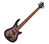 Chicago Select 5-String Bass Guitar by Gear4music Purple Burst