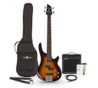 Chicago Short Scale Bass Guitar + 15W Amp Pack Sunburst
