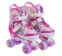 Chicago Skates Glitzy Kids Roller Skates Unicorn - Adjustable Roller Skates Girls Boys, Light-Up Wheels, Durable Beginner Quad Skates, Front Stopper, Comfortable, Smooth Rolling, Indoor Outdoor,Age 3+
