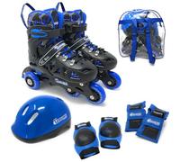 CHICAGO Skates Inline Training Skate Combo Set - Blue, Boys - Small Sizes J10-J13