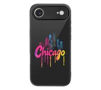 Chicago Skyline Cell Phone Case Compatible with iPhone 17/17 Air/17 Pro/17 Pro Max Glass Back Protective Shell
