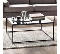 Chicago Smoked Glass 90cm Square Coffee Table