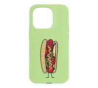 Chicago Style Hot Dog poppy seed bun red tomato pickle onion Case for iPhone 15 Pro