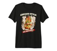 Chicago Style Vintage Hot Dog Grill Masters Gift Premium T-Shirt