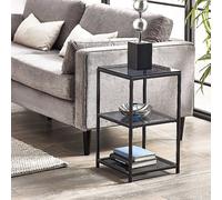 Chicago Tall Narrow Side Table Black