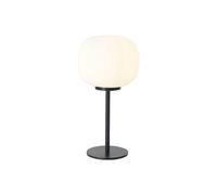 Chicago Tall Table Lamp - Matt Black with Frosted Glass