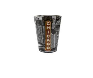 Chicago Theater BLK/WHT Shot Glass