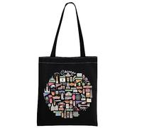 Chicago Tote Bag Chicago Souvenir Gift Chicago Travel Bag Chicago State Gift Chicago Welcome Bag (Chicago Round Black)