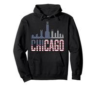 Chicago Tshirt Men Women CG Illinois IL VIntage Retro Pullover Hoodie