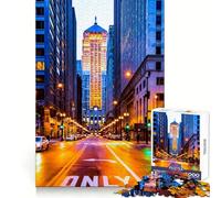 Chicago USA for Adults 1000 Piece Jigsaw Puzzle Cognitive Workout Restful Escape No Rough Edges Ideal Present (38x26cm)