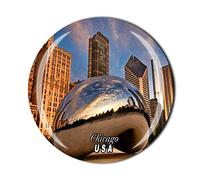 Chicago USA Fridge Magnet Souvenir Gift Decor Magnetic Sticker Collection