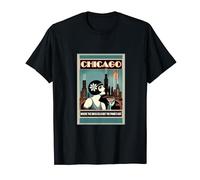 Chicago Where The Piano's Hot 1920s Art Deco Musical Theatre T-Shirt