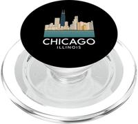 Chicago Windy City Downtown Loop South Side North 312 River PopSockets PopGrip for MagSafe