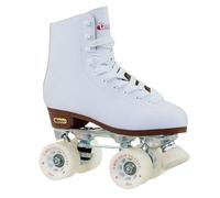 CHICAGO Women's Deluxe Leather Lined Rink Skate Ladies 10, White, 8 UK