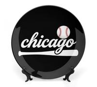 Chicago1 Funny Baseball Ceramic Decorative Plate 6-10 Inch Round
