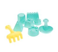 CHICAMPERA 1 Set Beach Sand Castle Making Kit with and Rakes Interactive Sand Digging for Beach and Park Fun Enrich Imagination and Creativity Random Color