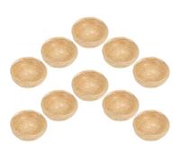 CHICAMPERA 10pcs Artificial Bird Nest Rustic Hemp Material Decorative Birdcage Decor Gardening Props Party Decorations for Birds Pet Large Activities Ornaments