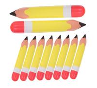 CHICAMPERA 10pcs Inflatable Pencil Decorations Giant Yellow Crayon Balloons for Birthday Parties Classroom Decor Fun Party Favors for Unforgettable