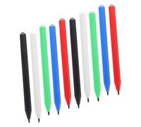 CHICAMPERA 10pcs Lcd Drawing Board Pens for Boys and Girls, Plastic Stylus Pens for Writing Tablet, (black, Red, Blue, Green, White) Baby Painting and Drawing Toy Accessories