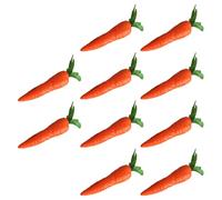 CHICAMPERA 10pcs Realistic Fake Carrot Models for Decoration Photography Props Store Displays Versatile Artificial Vegetables for Home Decor Still Life Drawing Creative Play