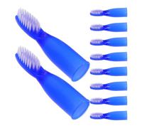 CHICAMPERA 10pcs Soft Bristles Mini Prison Toothbrushes with Short Handle, Portable Small Toothbrushes for Daily Oral Care and Anti-self- Use in Detention and Psychiatric Settings