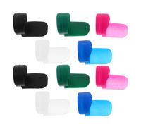 CHICAMPERA 10pcs Soft Silicone Clarinet Thumb Rest Pads Comfortable Finger Cushions Fit Long Handle for Concerts and Festivals