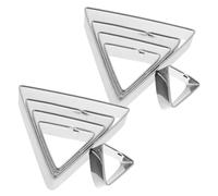 CHICAMPERA 10pcs Stainless Steel Triangle Cookie Cutter Biscuit Mold for DIY Baking, Easy to Use and Clean, Sturdy Steel Pastry Cutter Suitable for Home and Shop Baking
