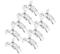 CHICAMPERA 10Pcs Wall Mounted Broom and Mop Holder Clips Heavy Duty Tool Hooks for Kitchen Bathroom Garage Storage Organizer