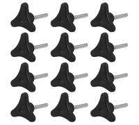 CHICAMPERA 12Pcs Portable Toilet Chair Thumb Screws, Threaded Hand Fastener Replacement for Commode Seat, Bedside Commode Chair Accessory Screws for Bathroom Wheelchair Legs
